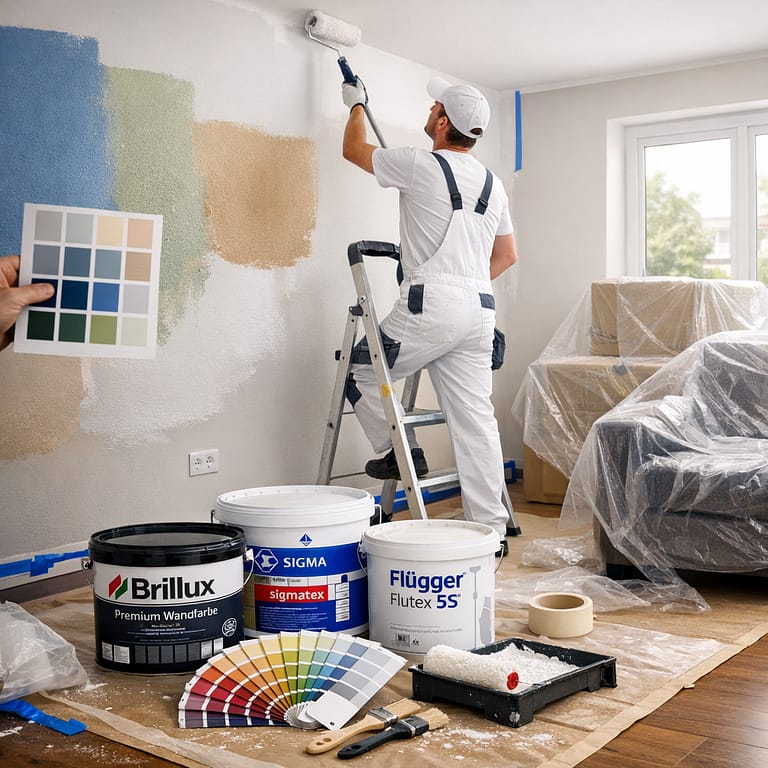 Profesjonalne malowanie ścian i sufitów farbami premium bez smug - remonty Szczecin